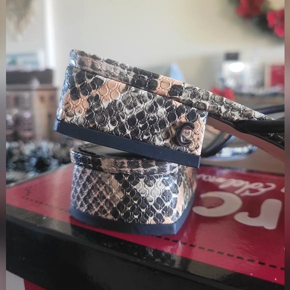 Circus by Sam Edelman Snake Print Heel Sandals Size 8 - Picture 5 of 9